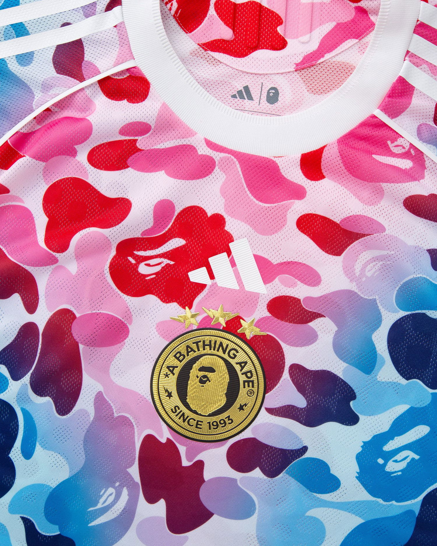 Фланелка adidas Originals BAPE Football Jersey Многоцветен | KA0040, 1