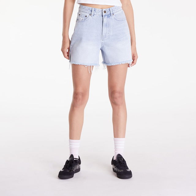 Og Slit Denim Shorts Light Blue