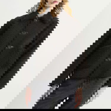 Яке CLOSED Button-Front Shearling Jacket with Patch Pockets Кафяво | C97520-82F-22-140, 5