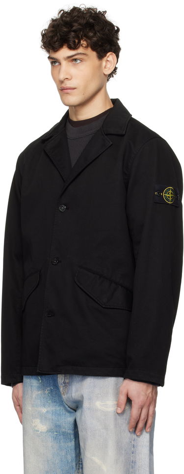 Яке Stone Island Stone Island Organic Cotton Garment Dyed Blazer Черно | K1S15 A100003 S0034, 3