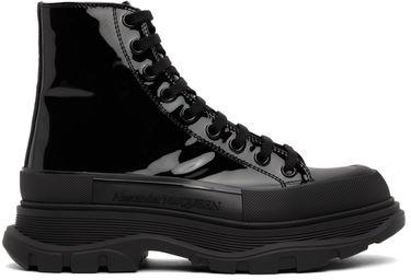 Кецове и обувки Alexander McQueen Tread Slick High Sneakers Черно | 668775WIA35, 0