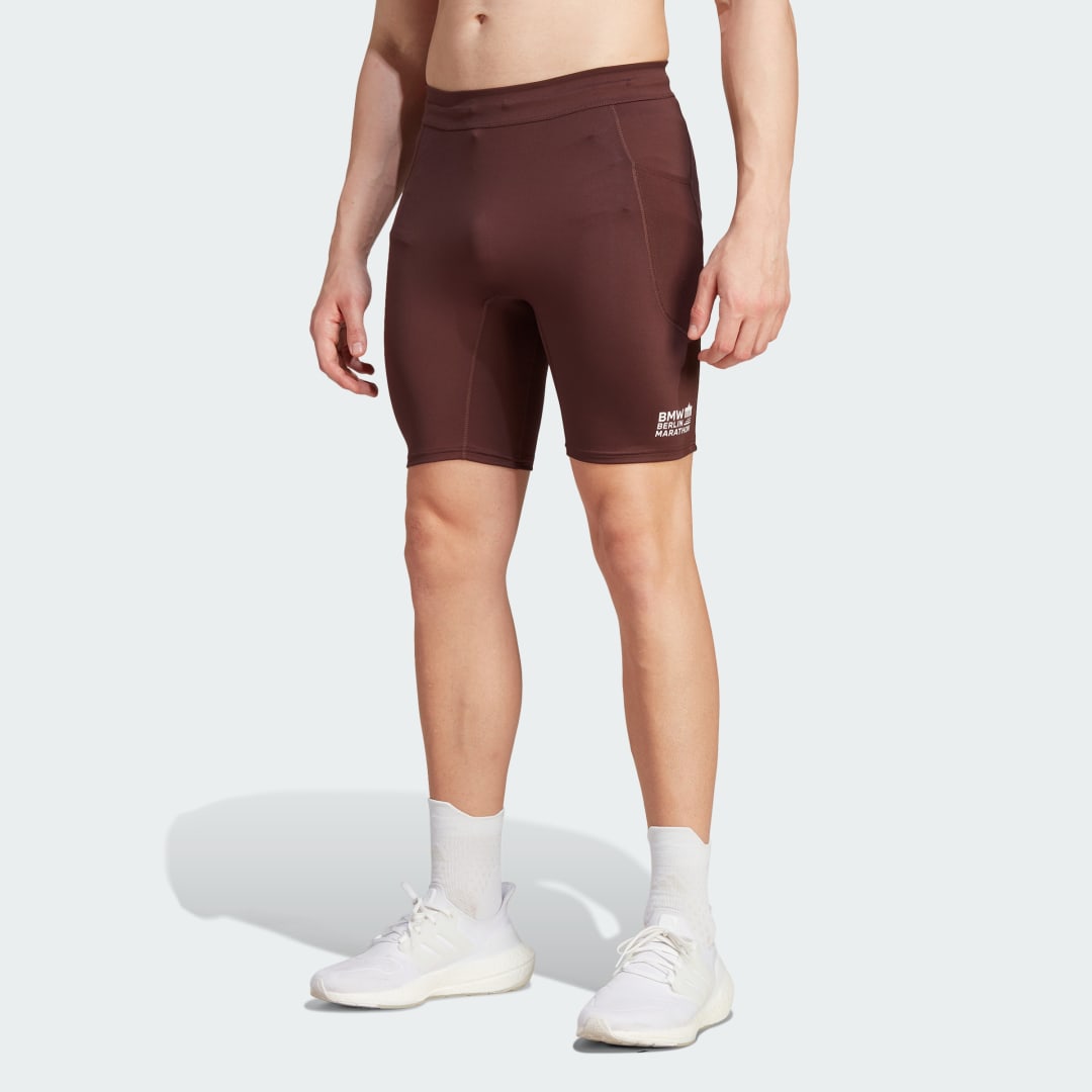 Къси панталони adidas Originals Legíny BMW Berlin Marathon 2023 Short Кафяво | IP3622, 0