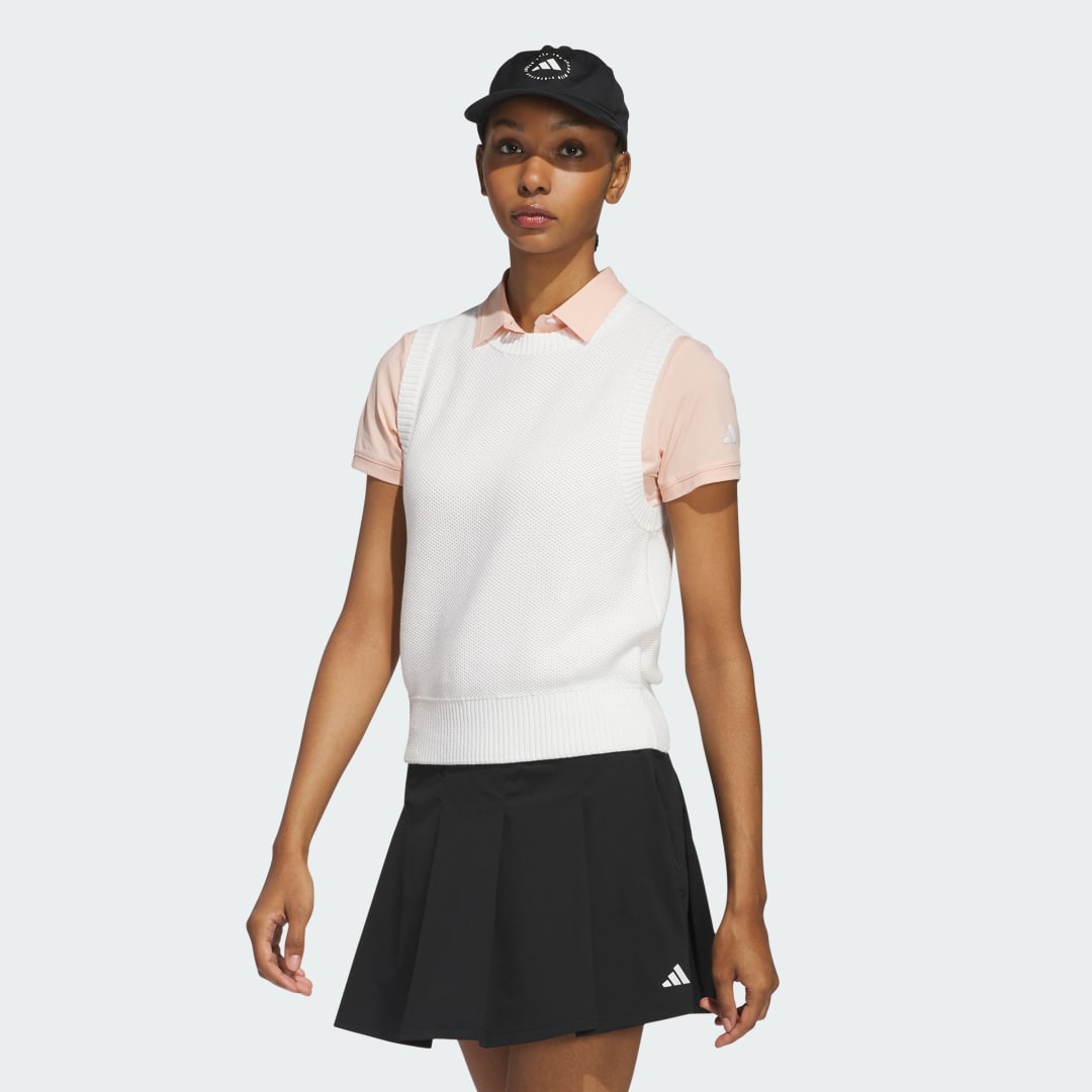 Пуловер adidas Performance Ultimate365 Knit Golf Vest Бяло | JE7337, 0