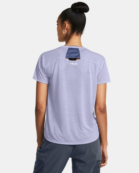 Тениска Under Armour Trail Running Short Sleeve Shirt Лилаво | 1383361-539, 1