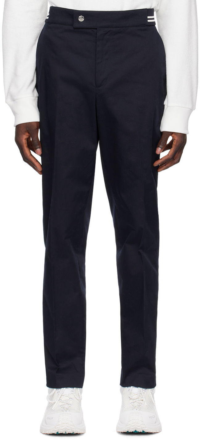 Панталони Moncler Striped Trousers Черно | J10912A0001357448, 0