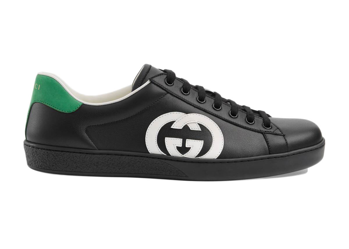 Кецове и обувки Gucci Ace Interlocking GG 'Black' Черно | 625783 1XG70 1103, 0