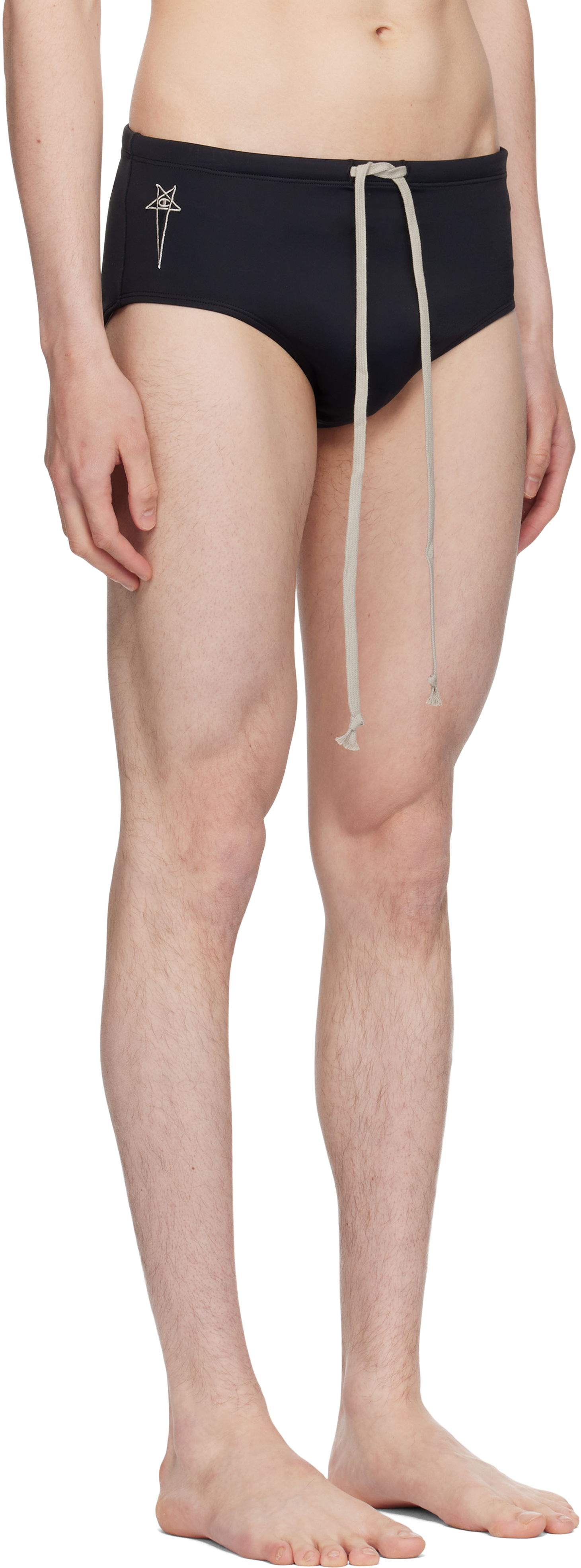 Бански Rick Owens Rick Owens Champion Edition Jersey Swim Briefs Черно | CM01E1692 CHJMW SWIM JERSEY, 1