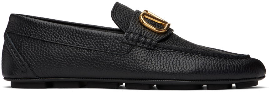 Кецове и обувки Valentino Valentino Garavani VLogo Driving Loafers Черно | 3Y2S0G30YST, 0