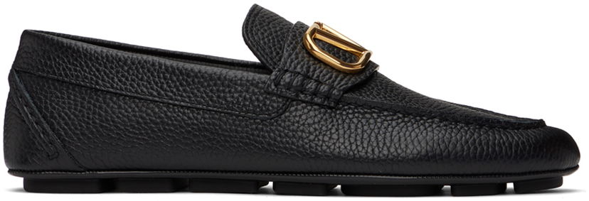 Кецове и обувки Valentino Valentino Garavani VLogo Driving Loafers Черно | 3Y2S0G30YST