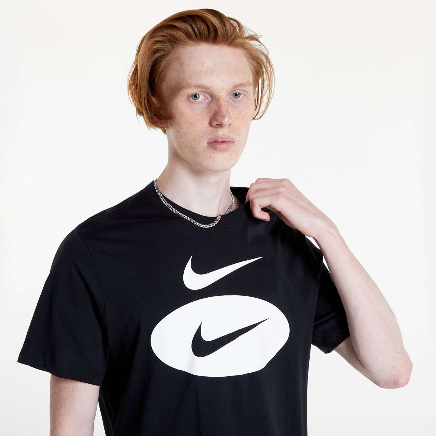 Тениска Nike NSW Swoosh Oval Черно | DM6343-010, 0