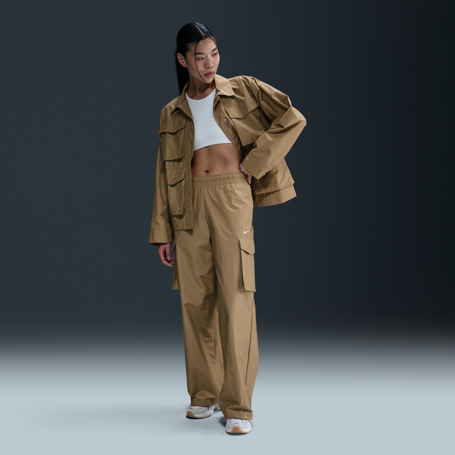 Карго панталони Nike Nike Sportswear Everything Wovens Mid-Rise Cargo Pants Кафяво | HM6976-297, 0