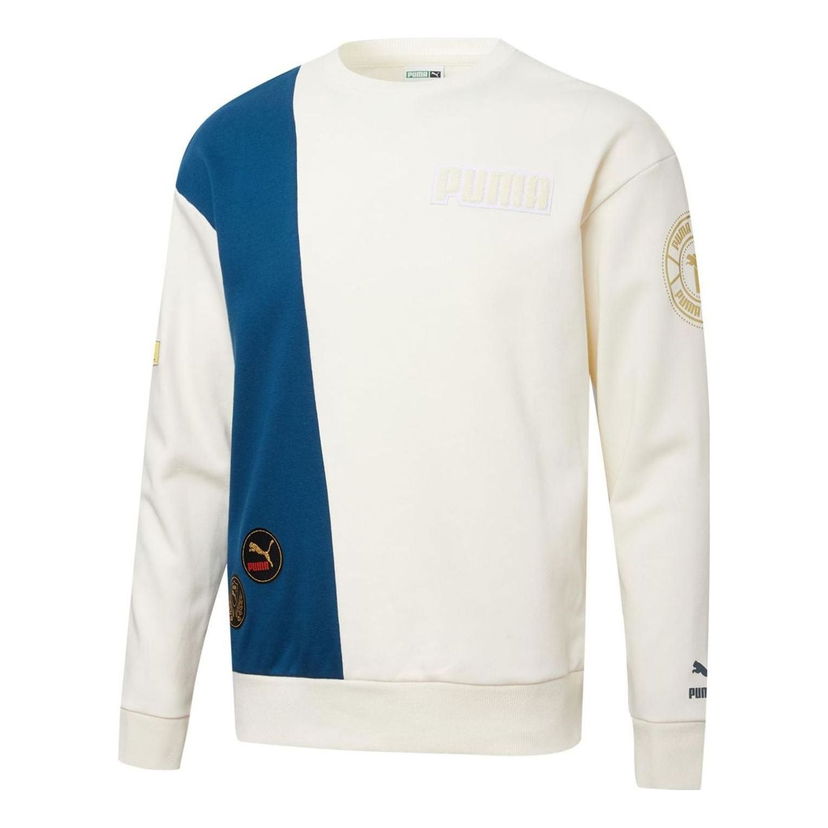 Суитчър Puma Crewneck Long Sleeve Sweater Бяло | 537008-65