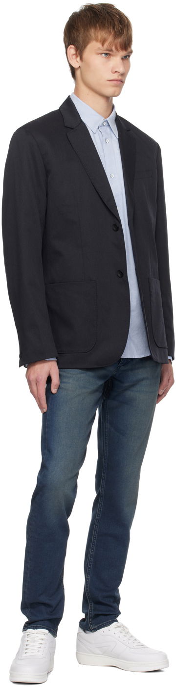 Риза rag & bone Rag & Bone Engineered Button-Up Shirt Синьо | MBW23SA422X2ML, 3