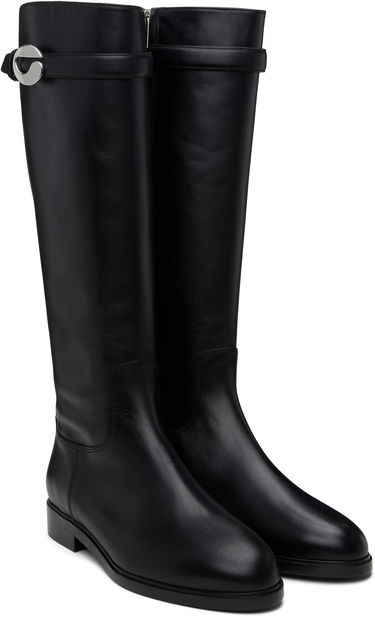 Кецове и обувки Coperni Cavalier Flat Tall Boots Черно | COPSH67857, 3