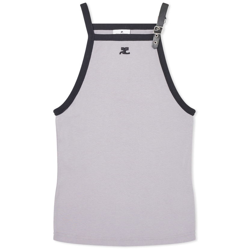 Потник Courrèges Contrast Buckle Tank Top Сиво | 124JDE067JS0070-B102