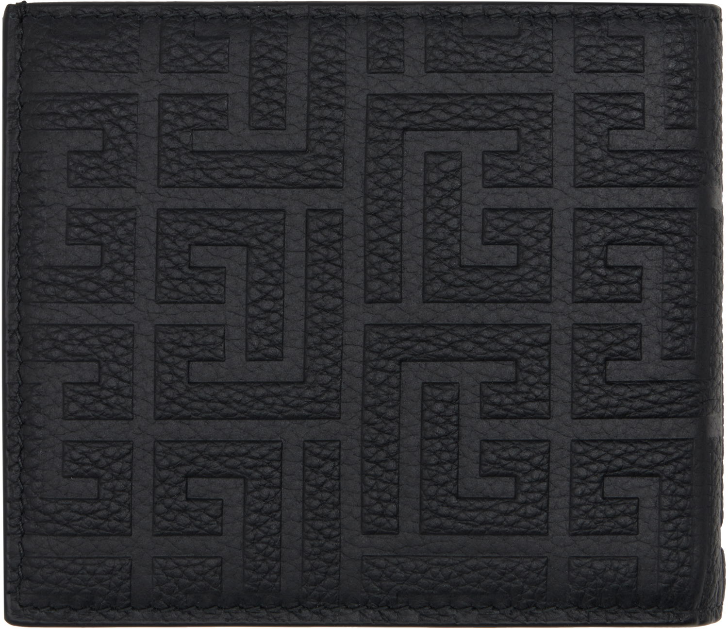 Портфейл Balmain Embossed Leather Flap Wallet Черно | DM1NM061LPSE, 1