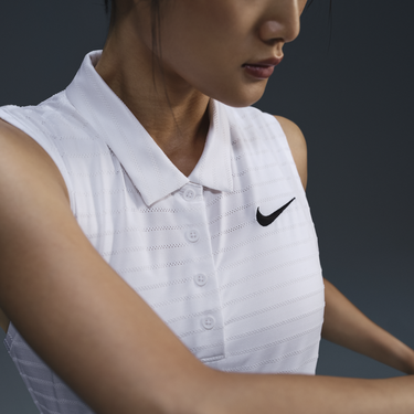 Поло тениска Nike Victory Dri-FIT Sleeveless Striped Golf Polo Бяло | FQ1824-100, 4