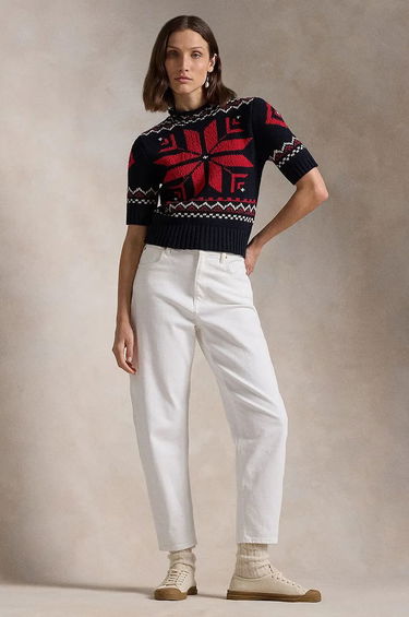 Пуловер Polo by Ralph Lauren Wool Blend Mockneck Fair Isle Sweater Тъмно синьо | 211947919, 2