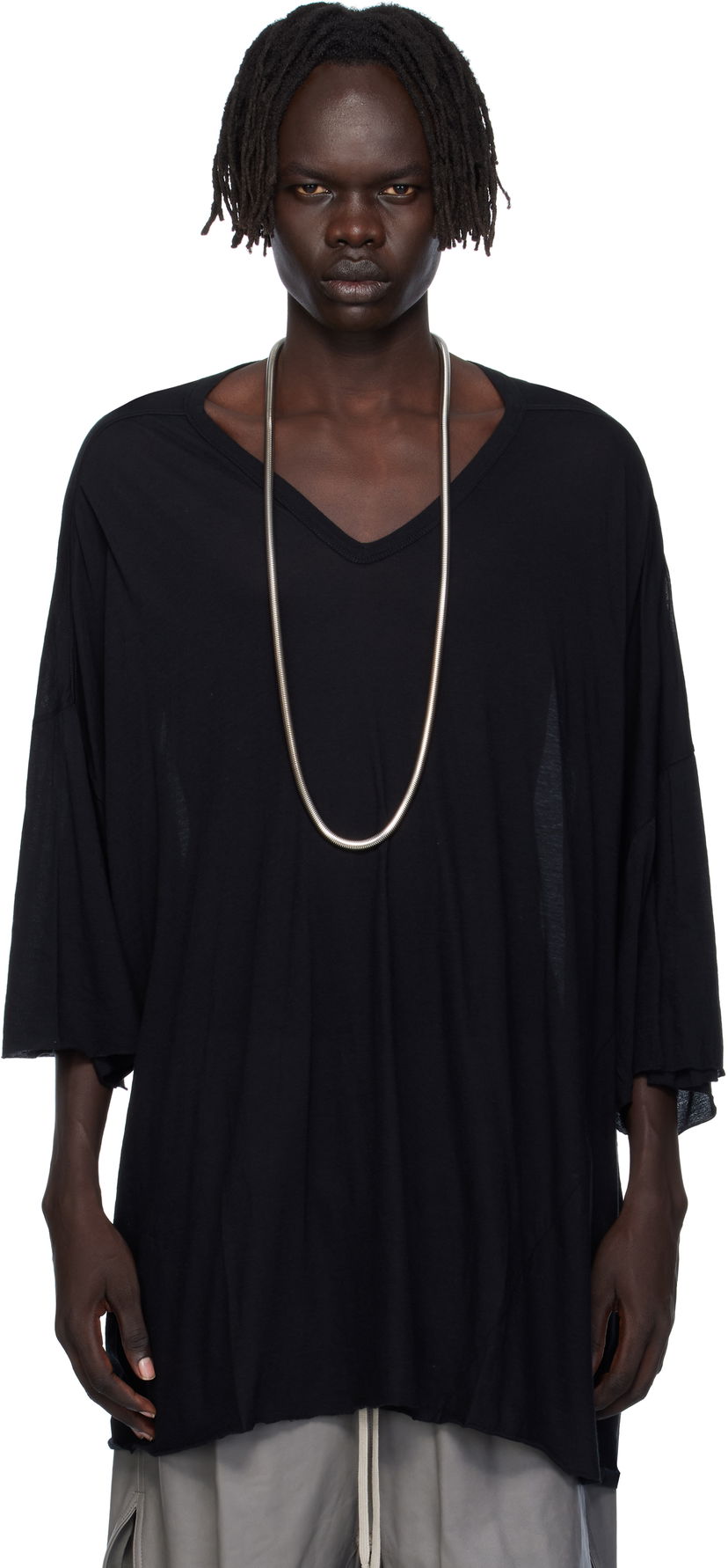 Тениска Rick Owens Rick Owens Concordians V Tommy T-Shirt Черно | RU02E1279 UC