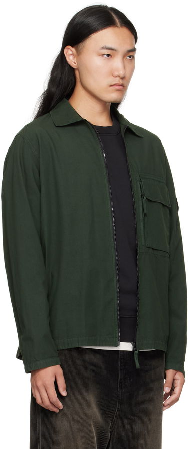 Яке Stone Island Canvas Weave Cotton Jacket Зелено | K2S15 1200004 S0179, 1