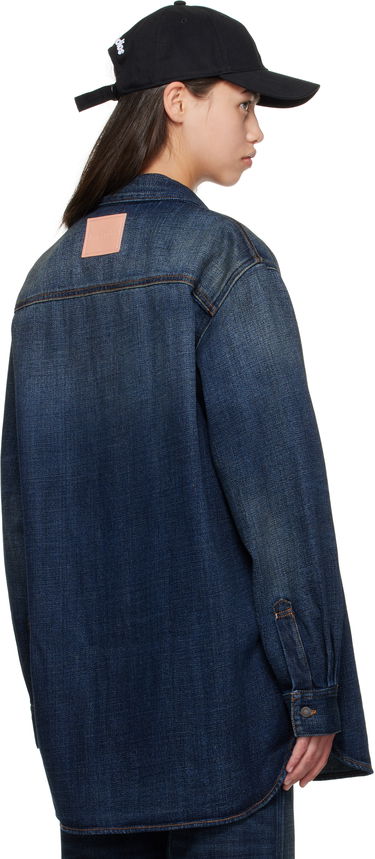 Риза Acne Studios Acne Studios Denim Button-Up Shirt Синьо | CB0112-, 2