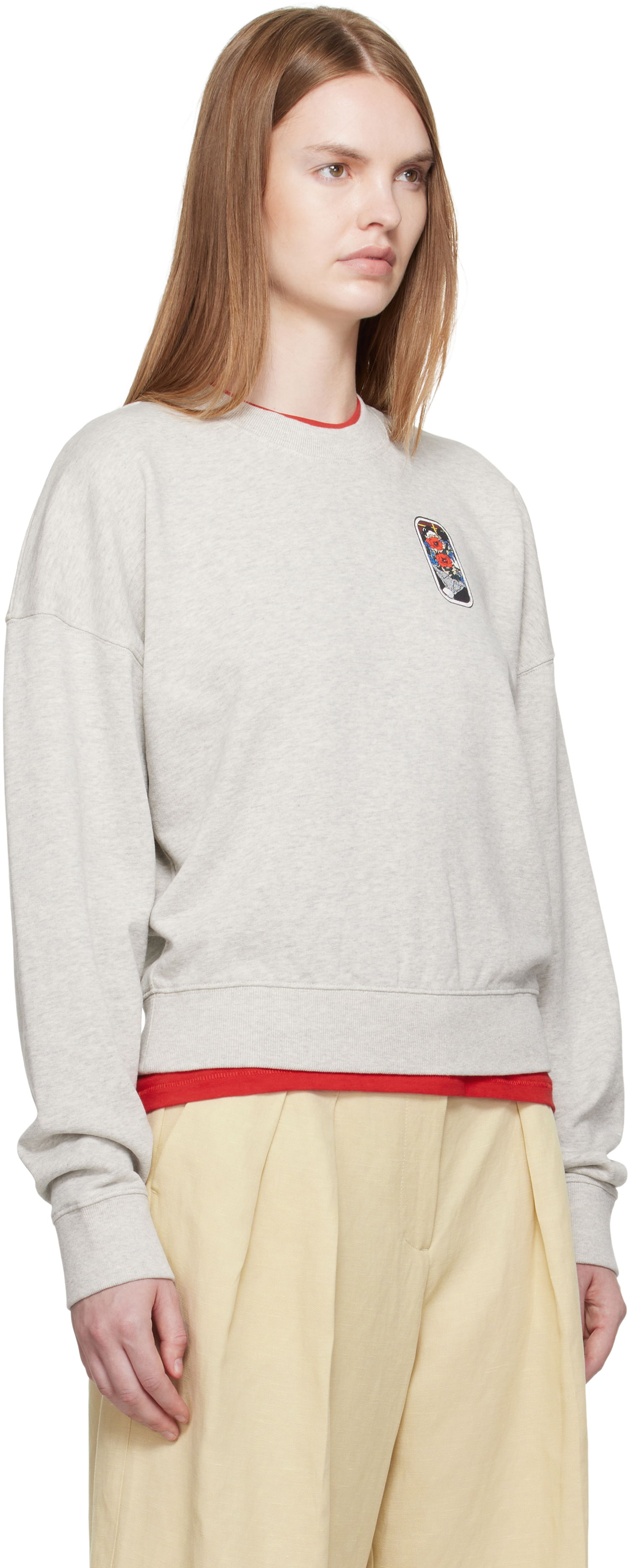 Суитчър KENZO Kenzo Paris 'KENZO City' Short Sweatshirt Сиво | FF62SW1524MF, 1