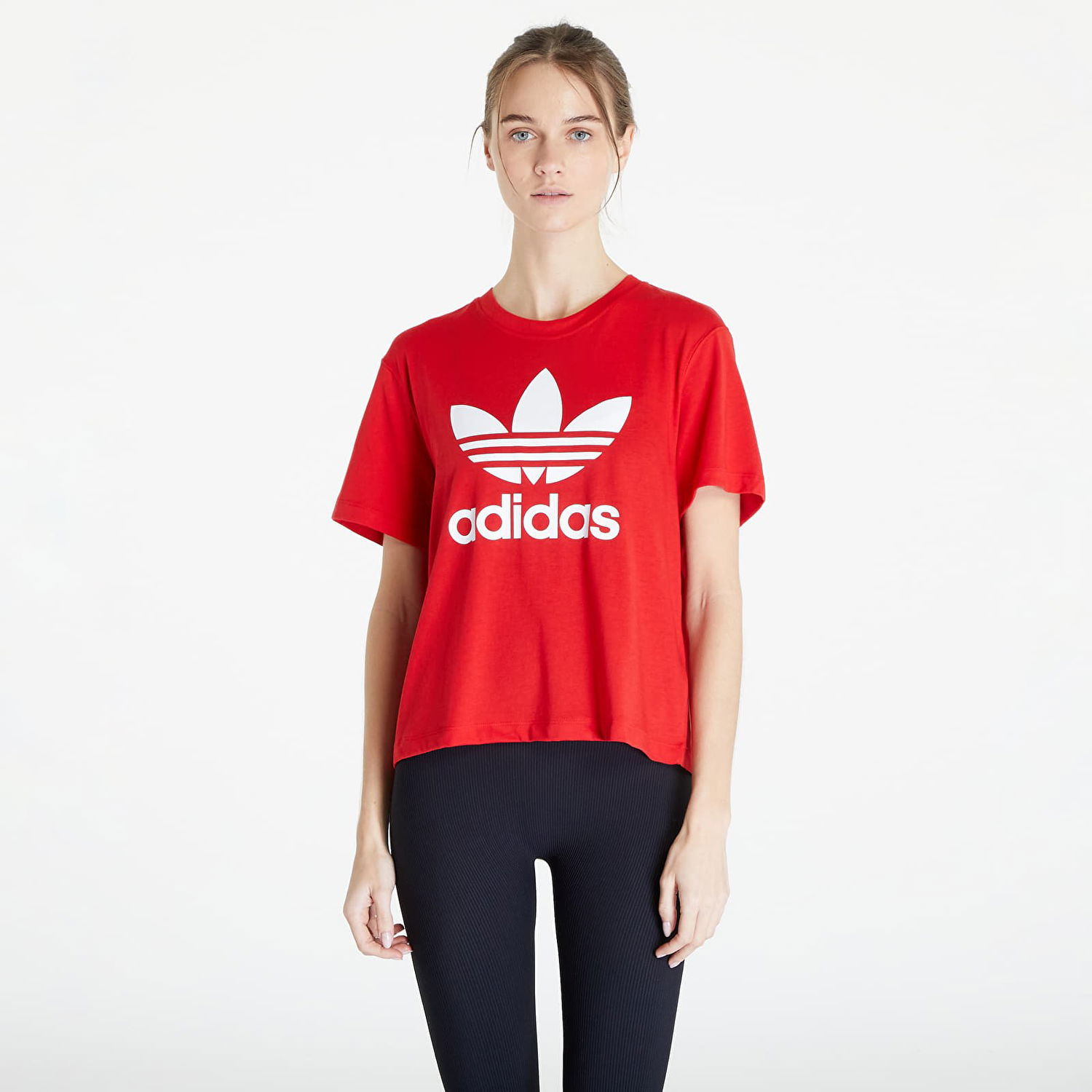 Тениска adidas Originals Trefoil Tee Червено | IM6930, 0