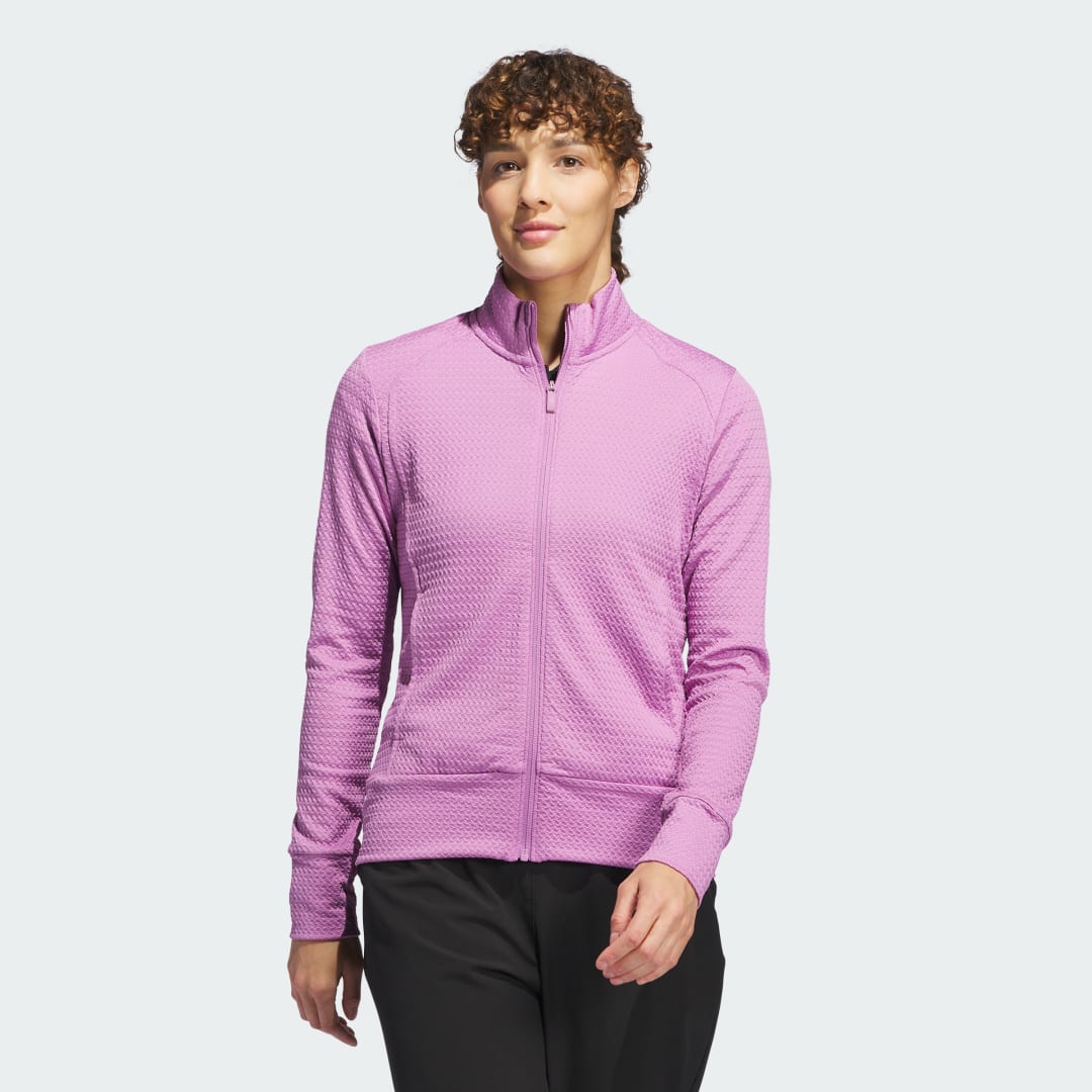 Яке adidas Performance Ultimate365 Textured Full Zip Jacket Лилаво | IW2011, 0