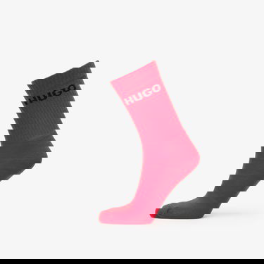 Чорапи BOSS Rib Logo Socks, 6-Pack Червено | 50510187-961, 1