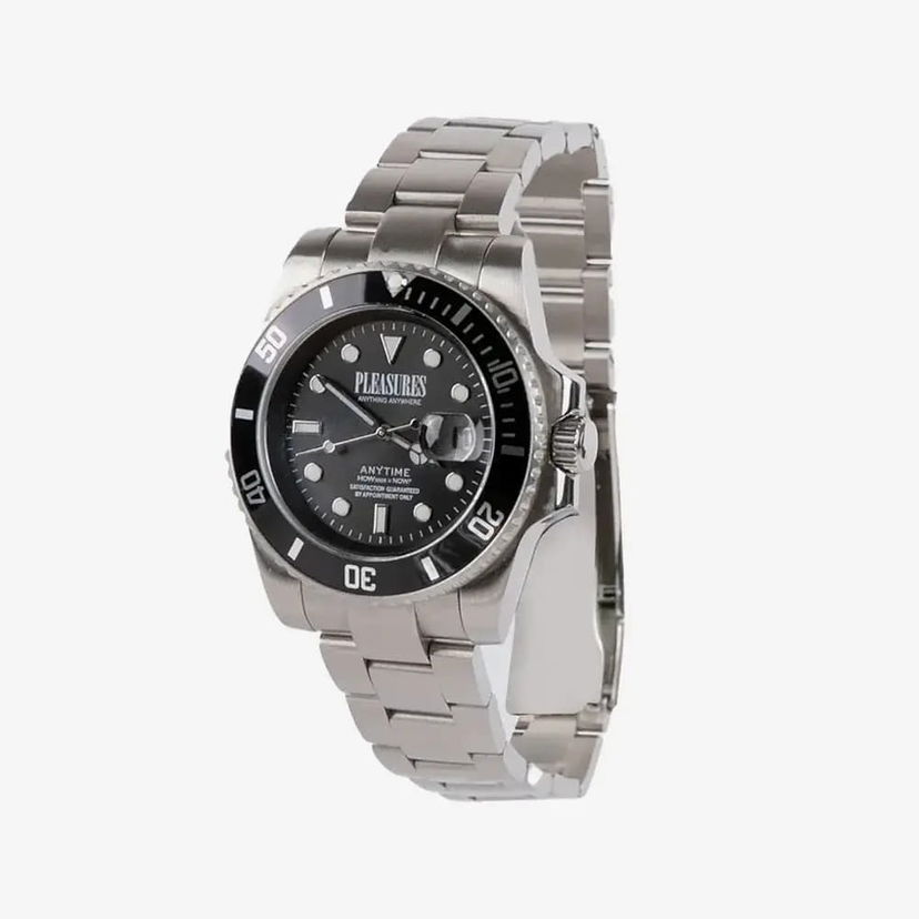 Часовник Pleasures Anytime Watch Universal Металик | P25F064-BLACK