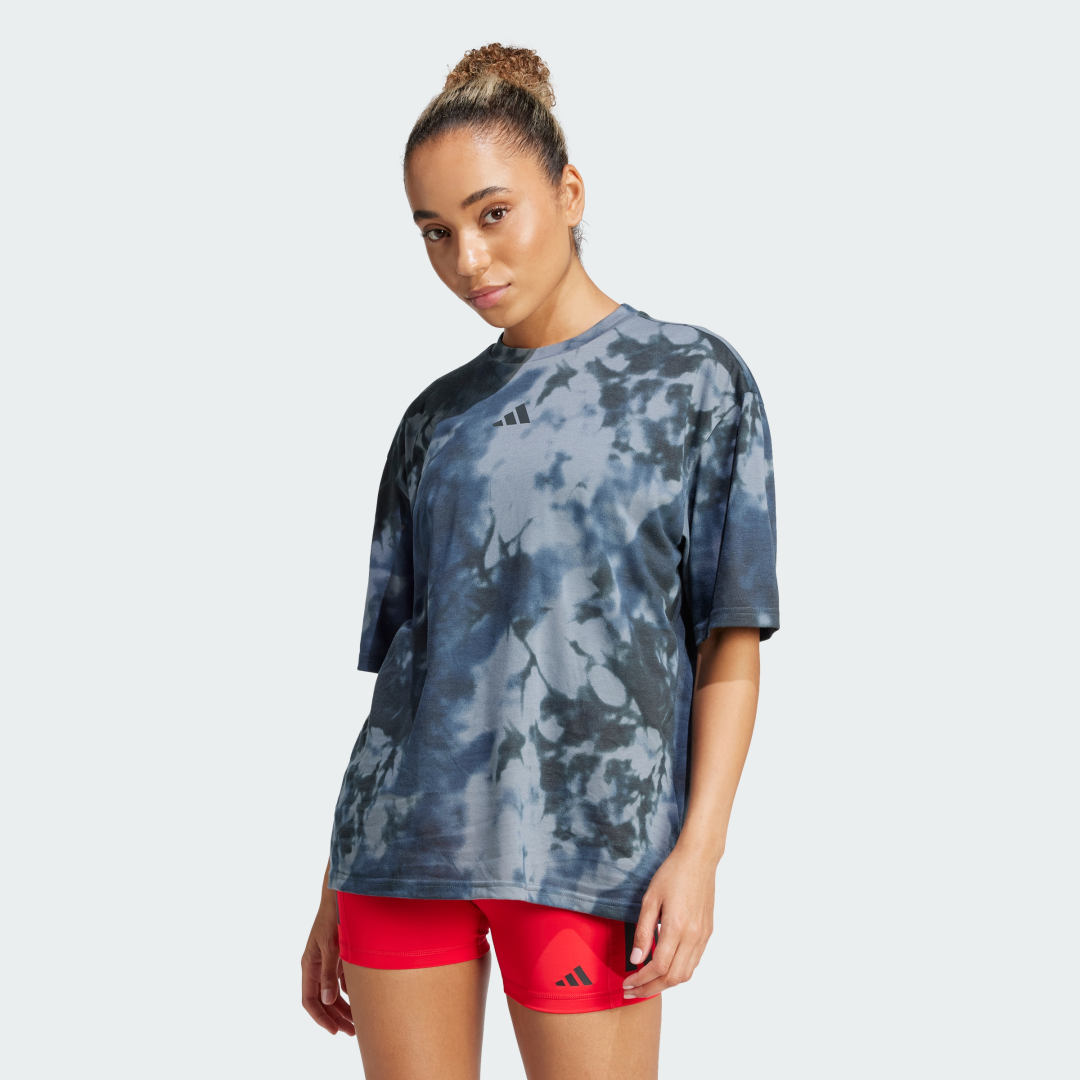 Тениска adidas Performance Tie Dye Training T-Shirt Синьо | JM4902, 0