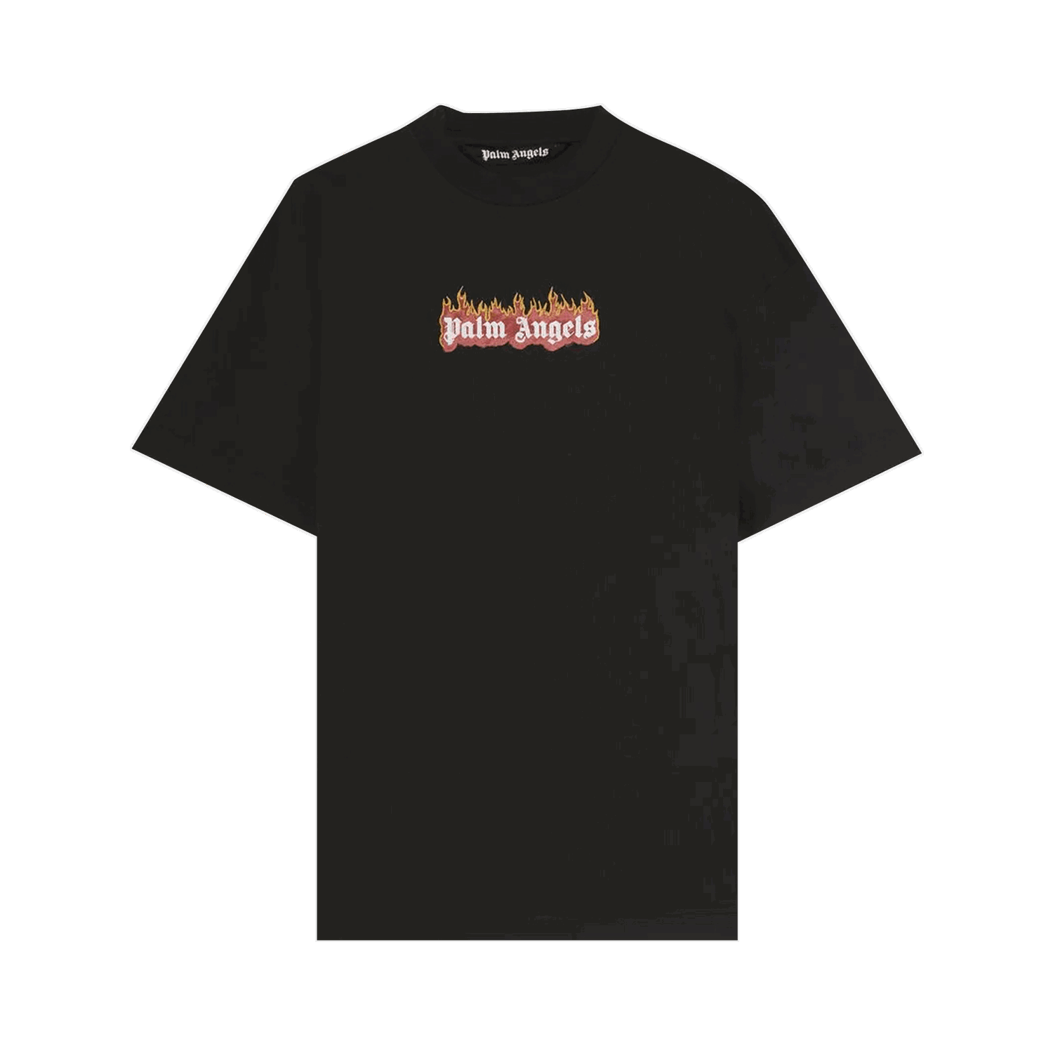 Тениска Palm Angels Burning Logo Tee Черно | PMAA072F22JER0041001, 0