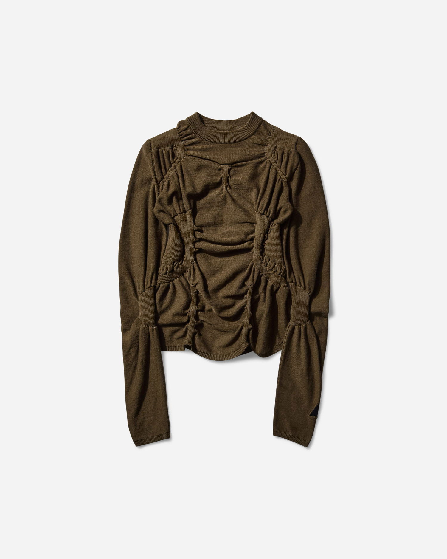 Пуловер ROA Pinched Wool Knit Top Зелено | RBWW063YA24 GRN0012, 1