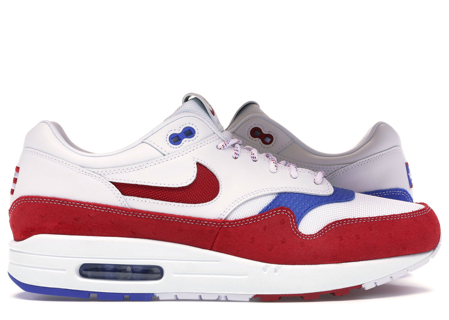 Кецове и обувки Nike Air Max 1 Puerto Rico 2019 Червено | CJ1621-100, 0