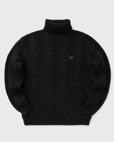Пуловер Fred Perry Chunky Cable Knit Turtleneck Sweater Черно | K8575-102, 0