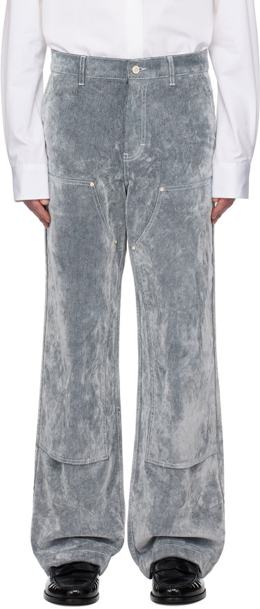 Дънки Casablanca Casablanca Peach Texture Wide Leg Jeans Сиво | MPS25-TR-301-01, 0