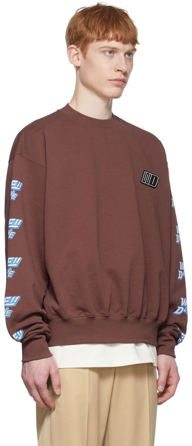 Суитчър We11done We11done Cotton Graphic Sweatshirt Кафяво | WD-TS1-22-693-U-BR, 1