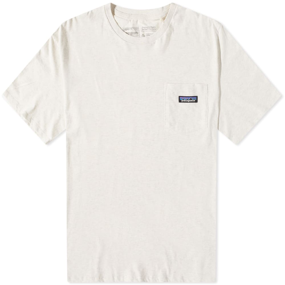 Тениска Patagonia Regenerative Cotton Pocket Tee Бяло | 53255-BCW, 0