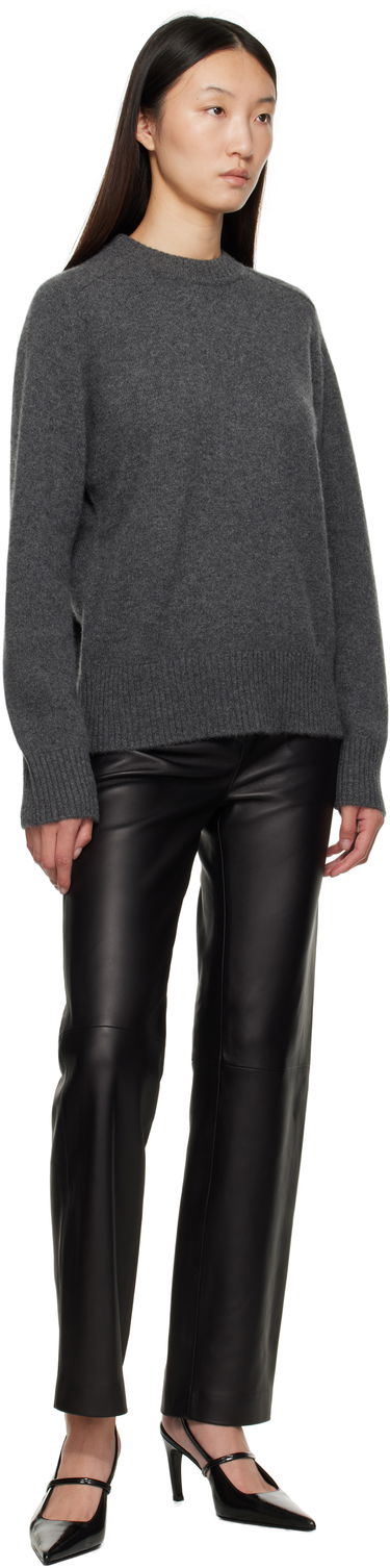 Панталони Loulou de Saison Cobe Paneled Straight-Leg Leather Pants Черно | COBE, 3