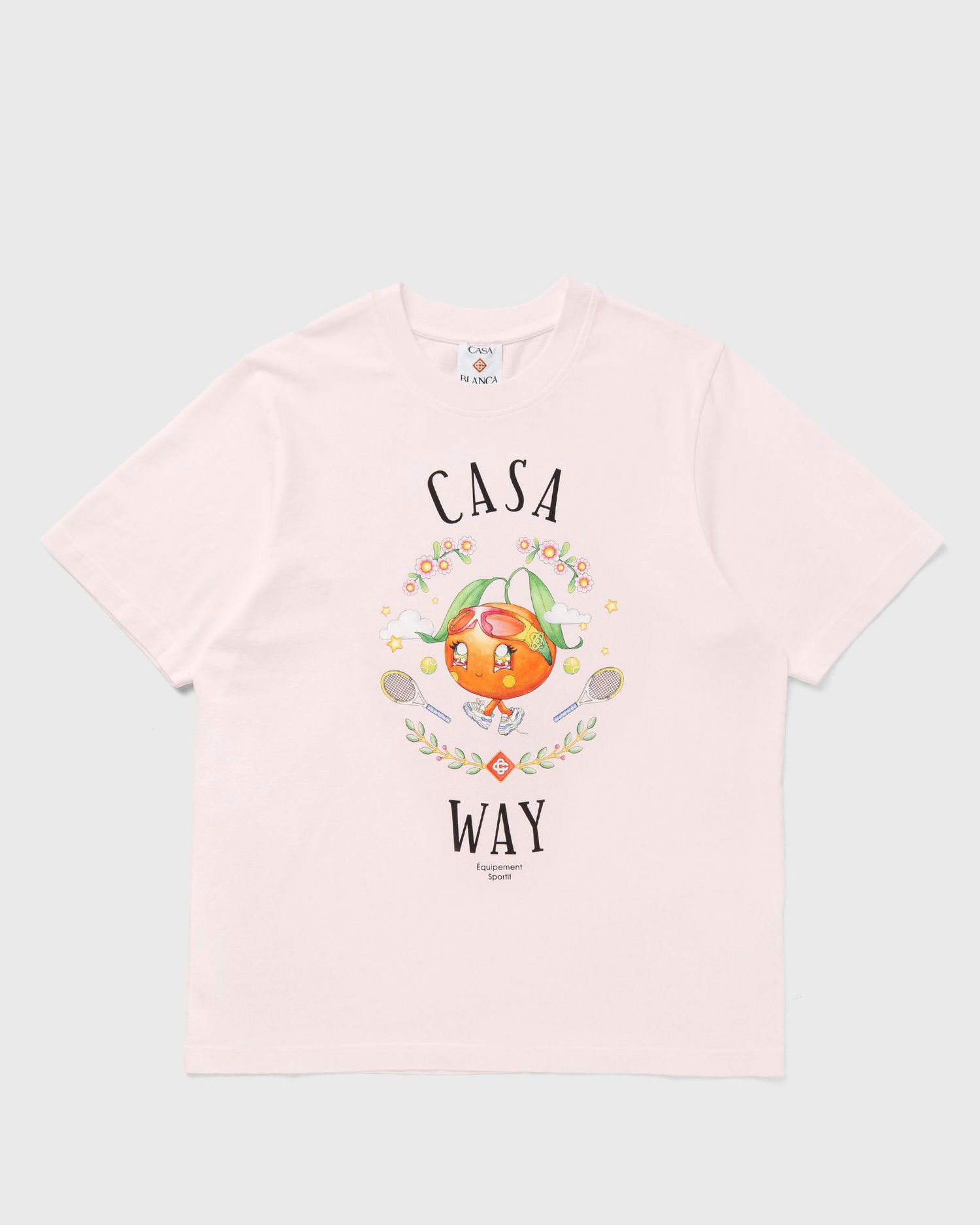 Тениска Casablanca Casa Way Orange Mascot Graphic T-Shirt Розово | M-AW25-JTS-001-09, 0