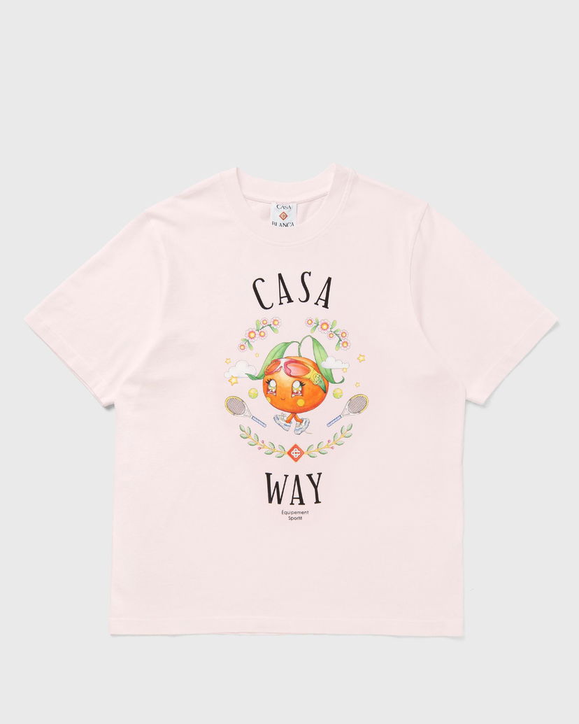 Тениска Casablanca Casa Way Orange Mascot Graphic T-Shirt Розово | M-AW25-JTS-001-09