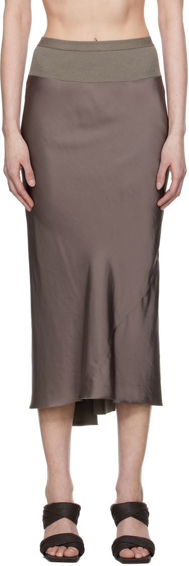 Пола Rick Owens Rick Owens Hollywood Knee Bias Midi Skirt Кафяво | RP01E7343 SCH, 0