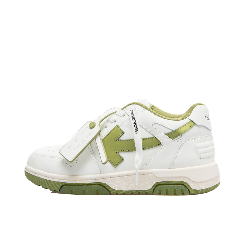 Кецове и обувки Off-White Out Of Office Calf Leather "White Sage" Зелено | OMIA189F23-LEA002-0153