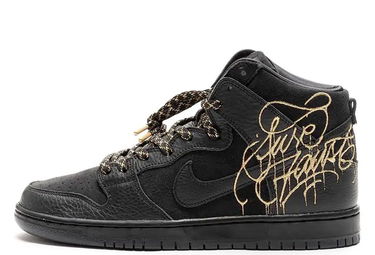Кецове и обувки Nike SB FAUST x Dunk High "Black and Metallic Gold" Черно | DH7755-001, 1