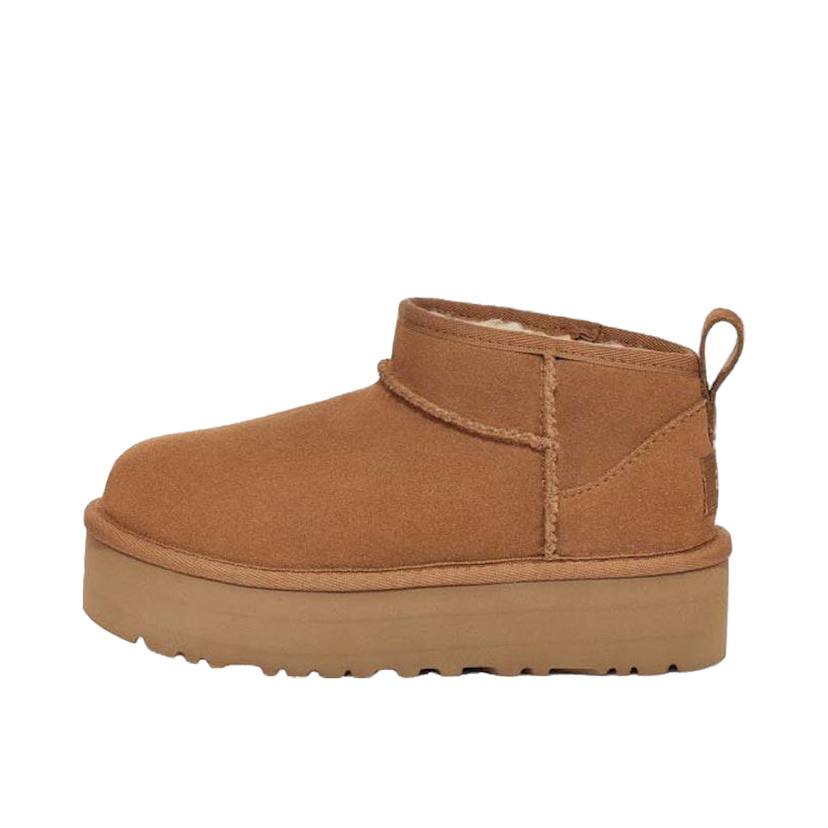 Кецове и обувки UGG Kids' Classic Ultra Mini Platform Boots Кафяво | 1157791K-CHE