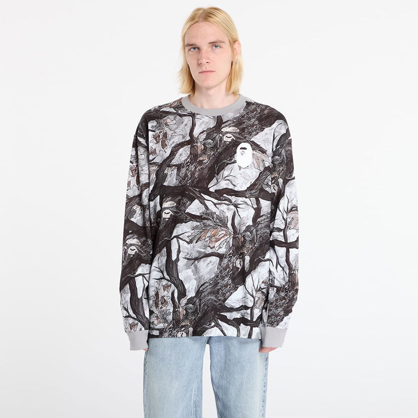 Тениска BAPE Tree Edge Camo Relaxed Fit Long-Sleeve T-Shirt XXL Многоцветен | 001LTL801011MWHT