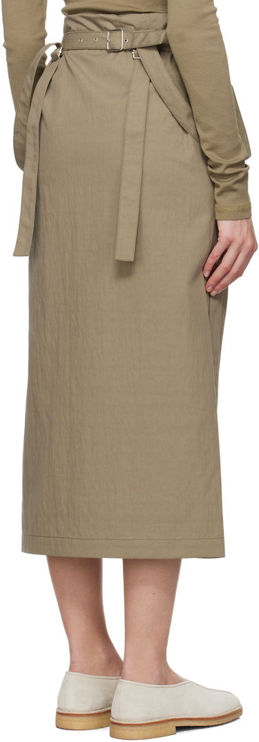 Пола LEMAIRE Lemaire Straps Midi Skirt Кафяво | SK1036 LF1228, 2