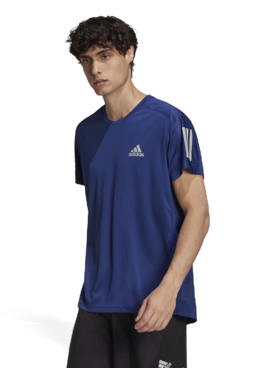 Тениска adidas Performance Own the Run T-Shirt Тъмно синьо | H34494