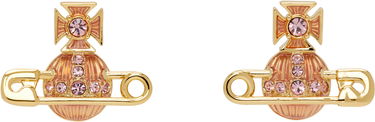 Обеци Vivienne Westwood Vivienne Westwood Kitty Orb Safety Pin Earrings Розово | 6201033P-02R850-, 0