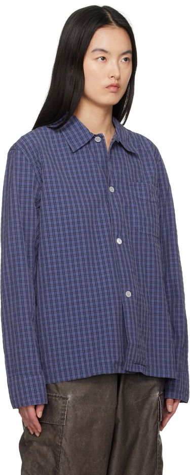 Риза OUR LEGACY Our Legacy Box Check Shirt Лилаво | M2252BK, 1
